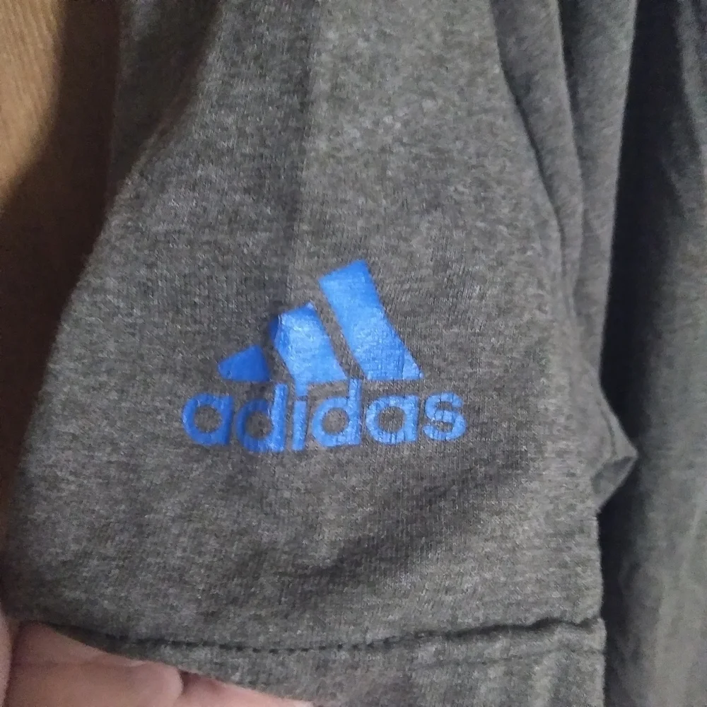 Mens gray adidas T shirt
